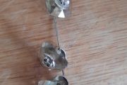 Swarovski crystal tie pin and matching cufflinks