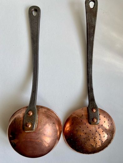 Copper ladle and skimmer