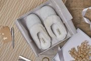 DEARFORMS Rib Knit Slipper Shoes 7/8 New    -  Great House Shoes