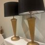 Pair of antique continental gilt Table lamps Image 2