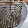 Paul Costelloe Rattan Round Basket Image 3