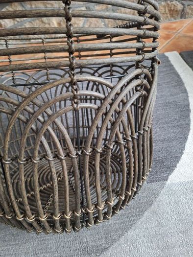 Paul Costelloe Rattan Round Basket
