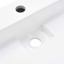 Wash Basin 120x46x11 cm Mineral Cast/Marble Cast White Image 7