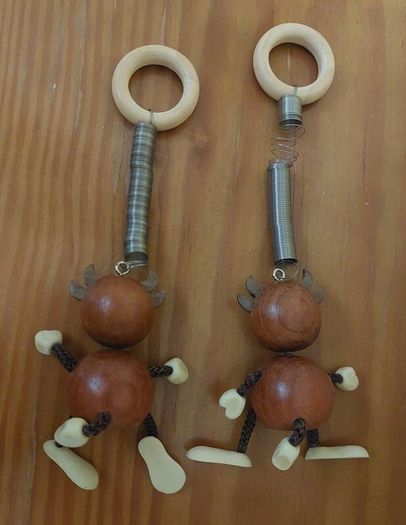 2 wooden Swiss cows - please read full ad