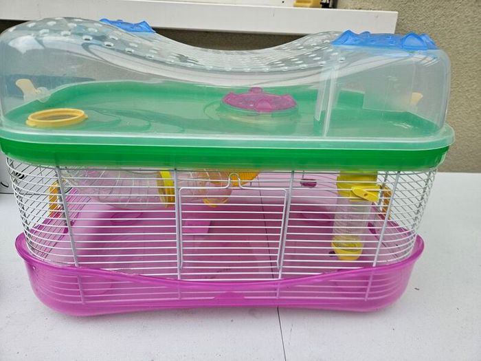 Hamster cage and accessories