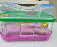 Hamster cage and accessories