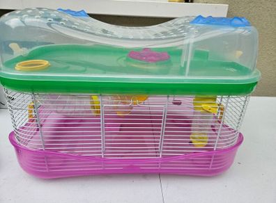 Hamster cage and accessories