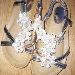 Girls sandals,  rose gold colour, brand new
