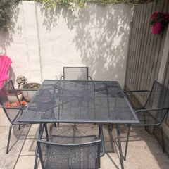Garden table and chairs