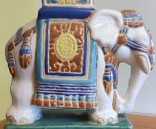 Vintage Chinese Elephant Ceramic