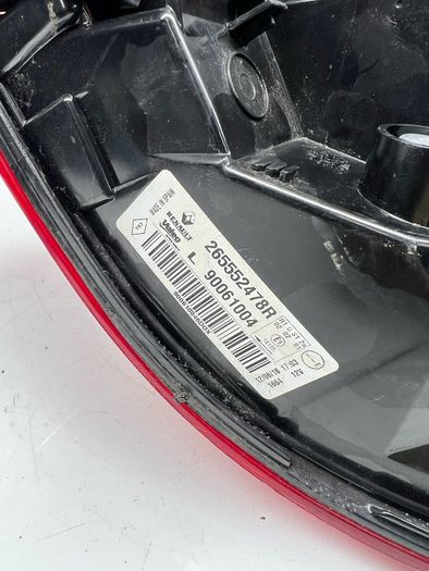 Renault Kadjar 2018 Rear Tail Light Left Side  265552478R A2l16b3s