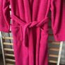 dressing gown robe cerise teddy fleece Bnwt medium Image 2
