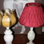 Two Vintage Marble Lamps Image 8