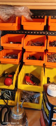 Large Workshop Hardware   Fixings Job Lot   Screws, Nuts, Washers, Allen Keys   Storage