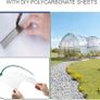 14 Pcs Polycarbonate Greenhouse Panels, 4mm | 10.25m | Double Wall Panels |121x60.5cm | Twin-Wall Panels, Polycarbonate Sheet for All Weather Outdoor Garden and Greenhouse Covering Image 3