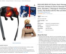 BOB AND BRAD 4D Shiatsu Neck Massager with Heat