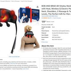 BOB AND BRAD 4D Shiatsu Neck Massager with Heat