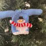 Handknit mini jumpers Xmas tree decorations Image 4