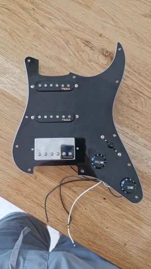 pre wired pickguard pickups