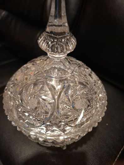 Stunning Vintage heavy Crystal Sweet/Cookie dish