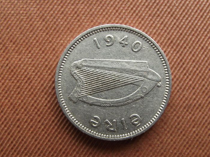 Irish Republic. 1940 Irish Three Pence