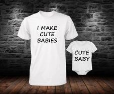 Dad And Baby Matching Set T-shirt And Bodysuit Set For Dad And Baby Set Cute