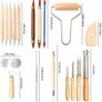 61pcs Ceramic Tools Clay Sculpting Set, Polymer Clay Tools Clay Sculpting Tools, Pottery Carving Tool for Engraving Modeling Embossing Shaping Art DIY (FREE POSTAGE) Image 5
