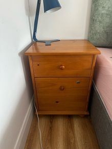 White  Bedside Table