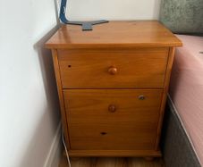 White  Bedside Table