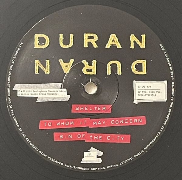 Duran Duran (Wedding Album) x2 Vinyl LP 180g NEW