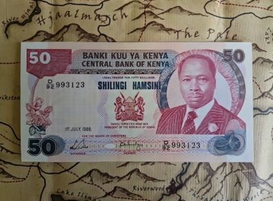 Kenyan 50 Shilling Note