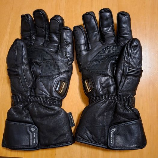 Leather Men's Motorcycle Gloves - Gor-tex