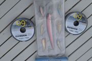 fladen shock leader and a set of 7 lures