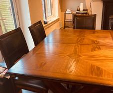 Stunning Solid Mahogany Extendable Dining Suite and Matching Coffee Table looking for a new home.