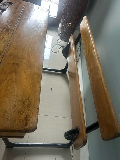 old school double desk