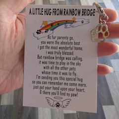 pet rainbow bridge card.