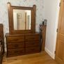 Mahogany mirror unit and two bedside lockers Image 4