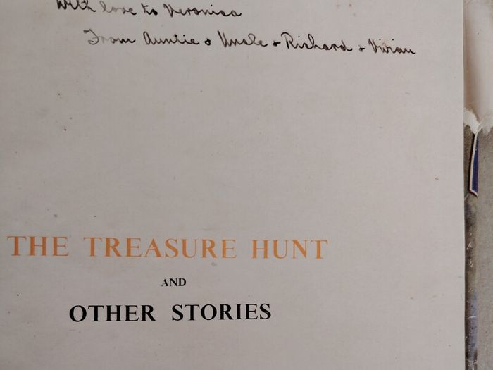 Vintage 1947 Children's Hardback Book: The Treasure Hunt by Olive Duhy"