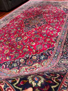 Rich Persian Kashan Rug | Hand-Knotted Wool | 312cm X 204cm