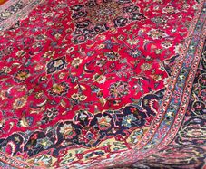 Rich Persian Kashan Rug | Hand-Knotted Wool | 312cm X 204cm