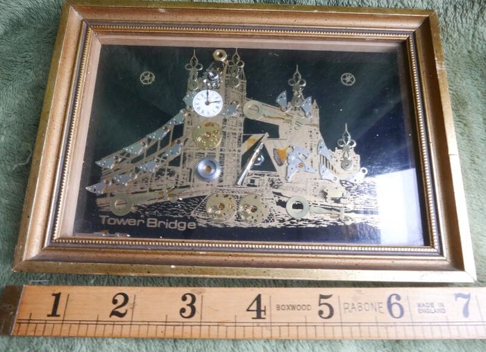 Tower Bridge Framed Decorative Clock type art