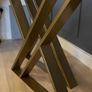 Set of 2 Hourglass-Shaped Gold Metal Legs Image 4