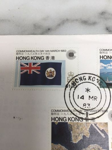 1st Day cover. Hong Kong Coimmonwealth Day March 1983
