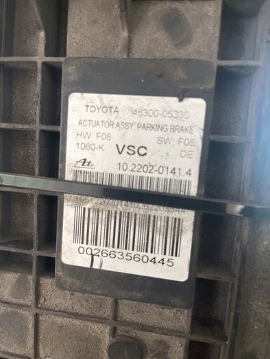 Broken Toyota avensis 2012 handbrake module