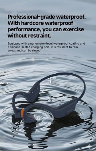 Bone Conduction Headphones Bluetooth 5.4 IP67 Waterproof Sports Stereo