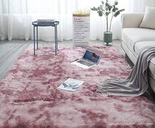 FREE EXPRESS SHIPPING Soft Fluffy Area Rugs Faux Fur Floor Carpet Rug Extra Soft and Comfy Carpet Non-Slip Indoor Fluffy Thick Area Rug for Living Room Bedroom (Pink, 80 x 160 cm)