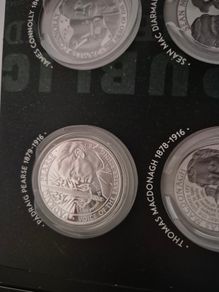 Padraig Pearse memorial coin -silver plated