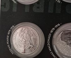 Padraig Pearse memorial coin -silver plated