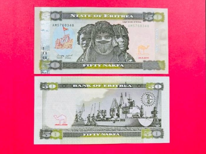 Eritrea   50  Nakfa  2011  Pick  9a. ( Uncirculated )