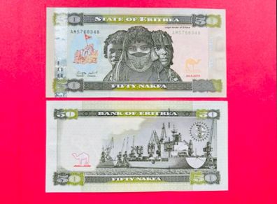 Eritrea   50  Nakfa  2011  Pick  9a. ( Uncirculated )